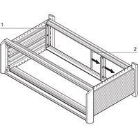 SCHROFF Blende hinten, zur EMV-Schirmung - SEITL.BLENDE 6HE HINTEN