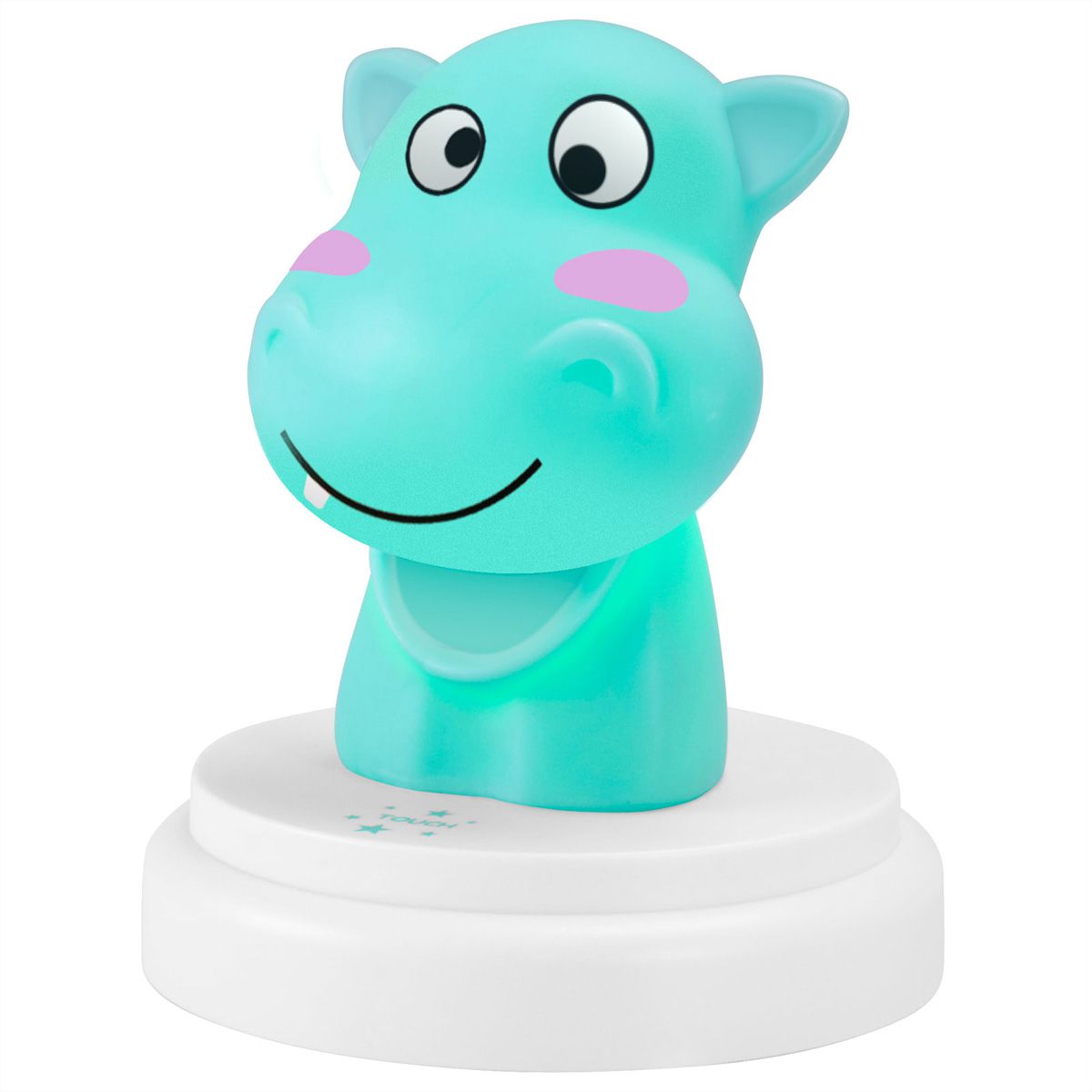 Veilleuse LED pour bébé Alecto Silly Hippo, Hippopotame, bleu