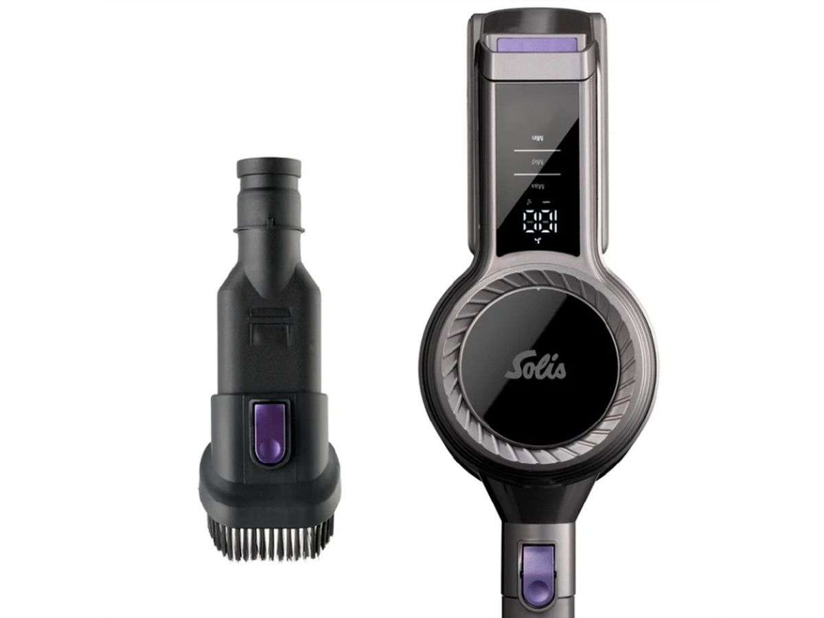 Solis Flexi Vac Cleaner 350, Akku-Staubsauger, 350 W, Li-Ion, , grau/violett