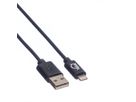 VALUE USB 2.0 Sync- & Ladekabel mit 8pin-Anschluss, 0,15 m