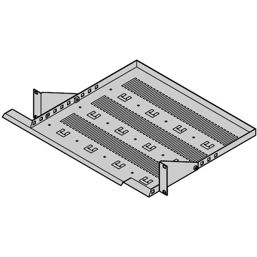 SCHROFF 19"-Kabelwanne, 2 HE - 19"KABELWANNE VERSTB.RAL7035