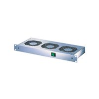 SCHROFF 19" Umlüfter, 3 Ventilatoren, 1 HE - UMLUEFTER 19"M.SCH. 24V