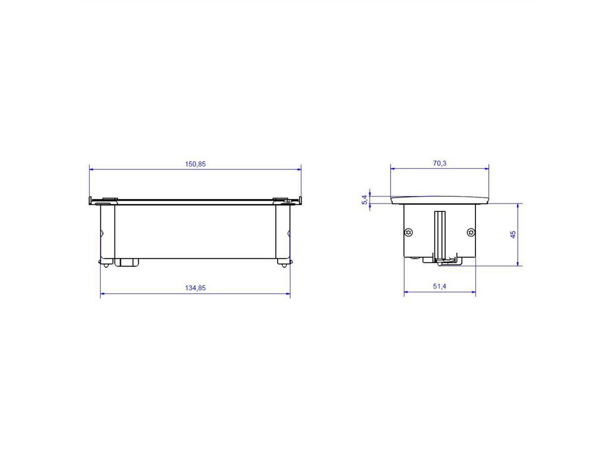 BACHMANN KAPSA X-Small 2x Schutzkontakt, Montagestecker
