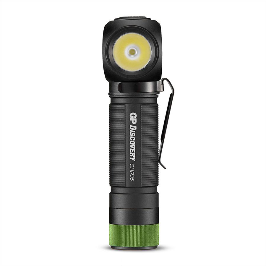 GP Discovery Lampe de travail CH35, 15-600lm, 130m de portée, 60 heures, PIX4