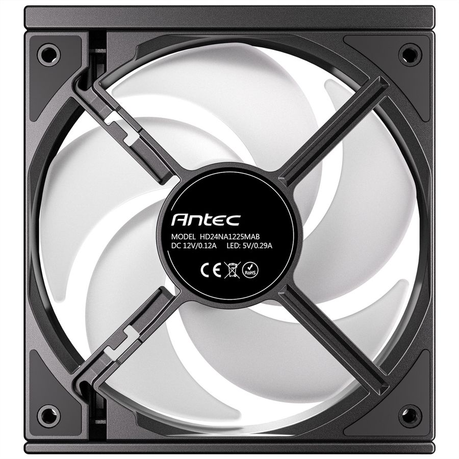ANTEC C120 ARGB Fan Reverse PC Gehäuselüfter 120mm 3er Pack, schwarz