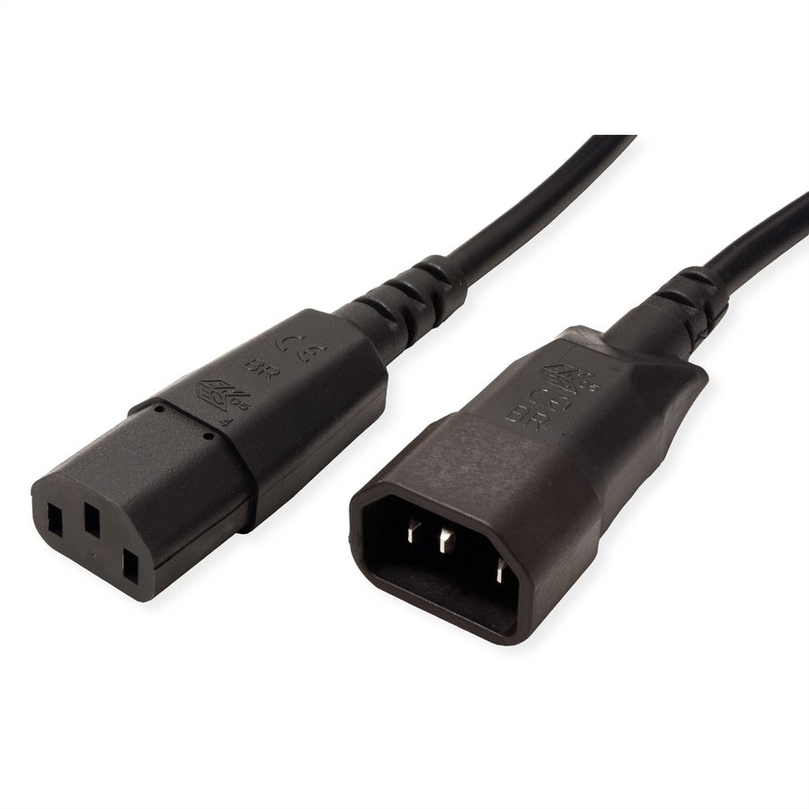 BACHMANN Câble d'alimentation C13-C14, noir, 2 m