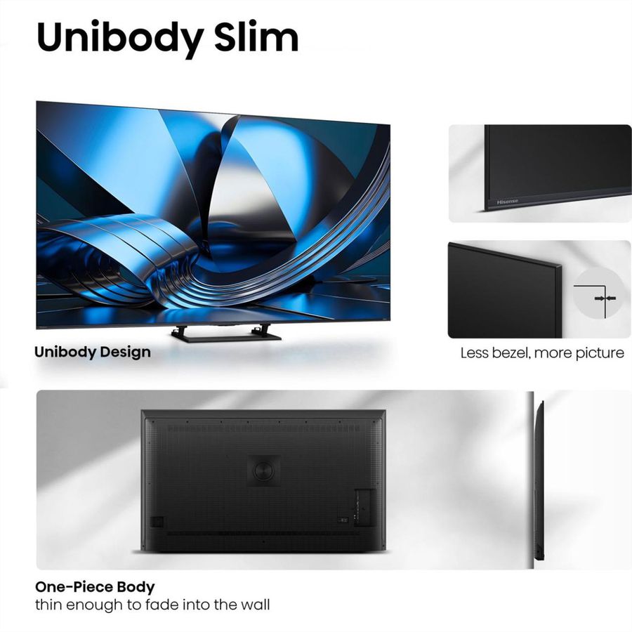 Hisense TV 65U7SE 65", Mini-LED 4K, 144Hz, 1400 Nits