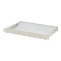 Déflecteur d'air SCHROFF 1 U pour tiroir de ventilation 19", 6 ventilateurs, face avant pleine, 330 mm, RAL 9006
