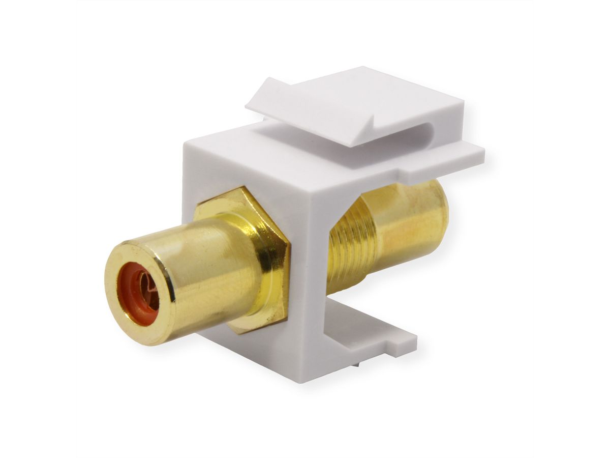 VALUE RCA-Keystone-Kupplung, Kunststoff, rot