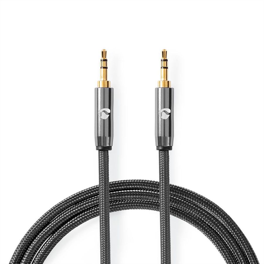 Nedis 3.5mm Verbindungskabel ST / ST, grau, 2 m