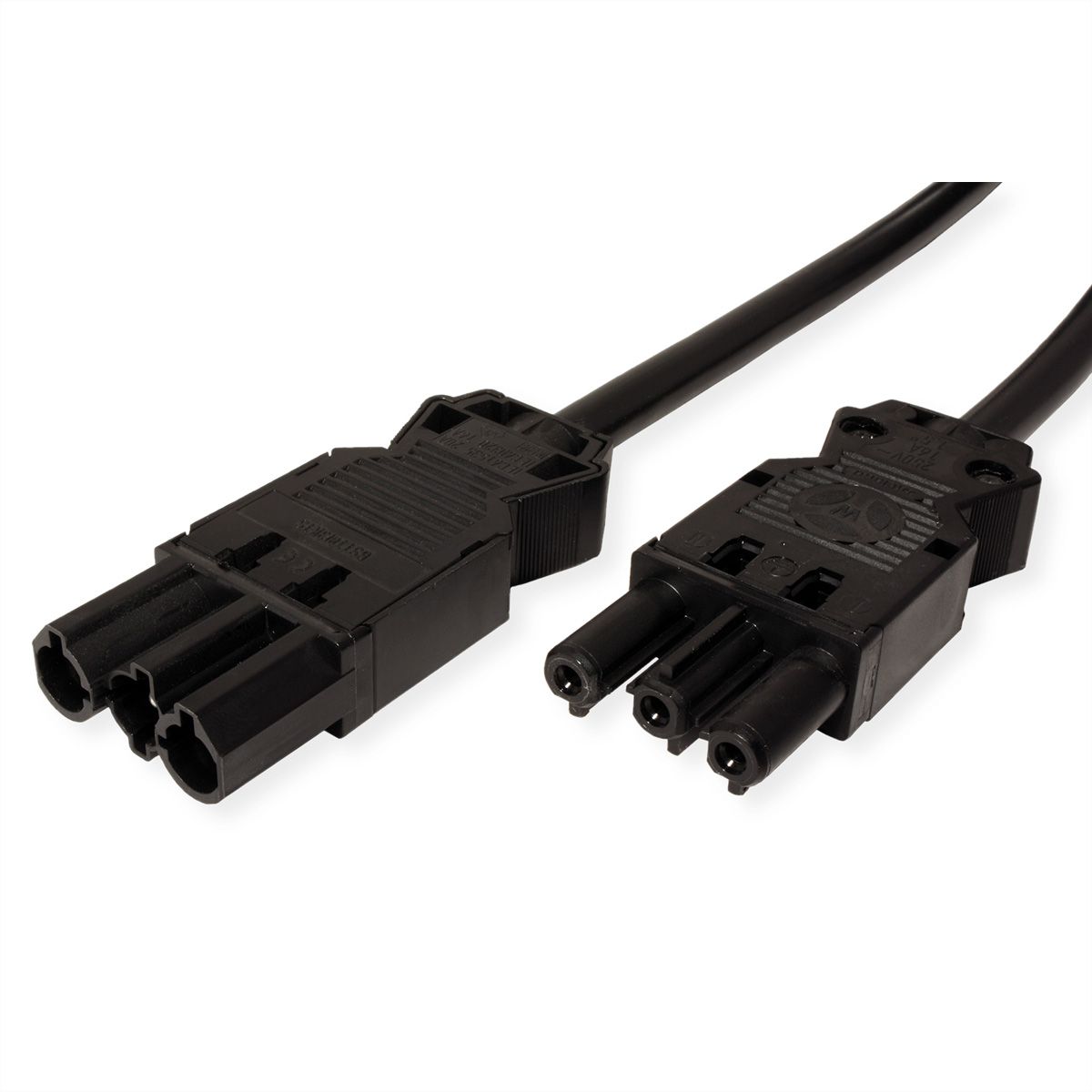 BACHMANN Câble prolongateur GST18-3 Mâle / femelle, noir, 0,3 m
