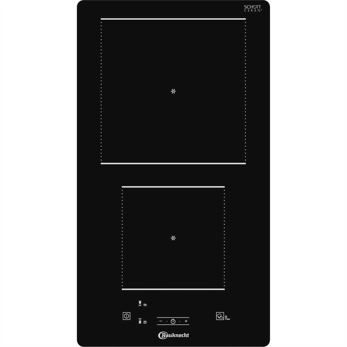 Bauknecht Glaskeramik-Kochfeld autark, Induktion, 30cm, MyMenu