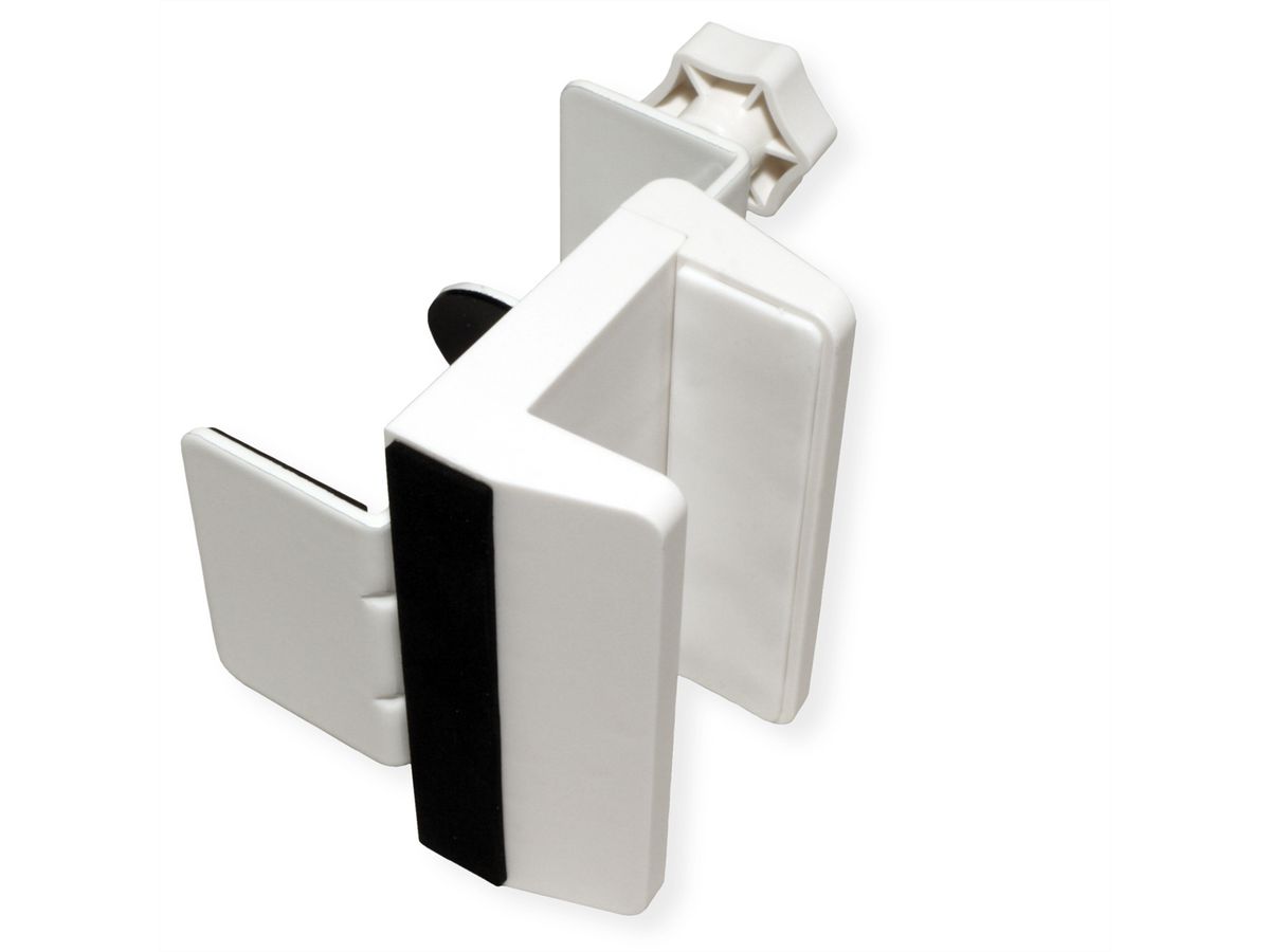 VALUE Support pour multiprise à fixer sur les pattes du bureau, blanc