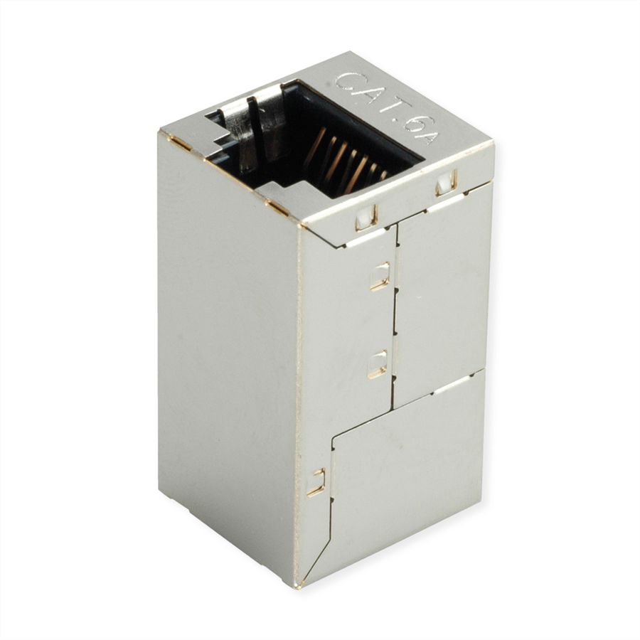 ROLINE Coupleur RJ-45 blindé, Cat.6A/Classe EA, argent