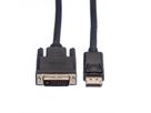 ROLINE Câble DisplayPort DP M - DVI M, LSOH, noir, 1,5 m