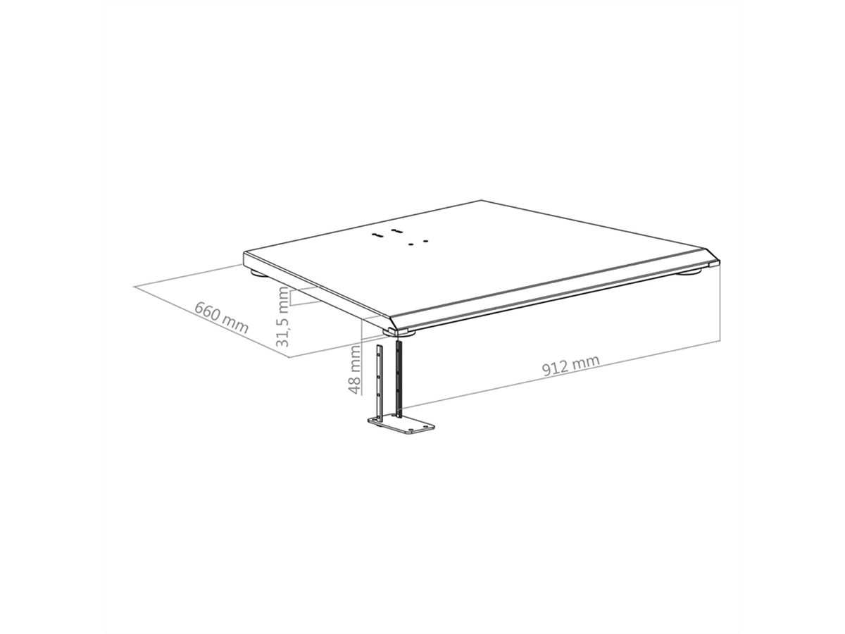 Hagor Plaque de sol CPS - Floorbase       , noir