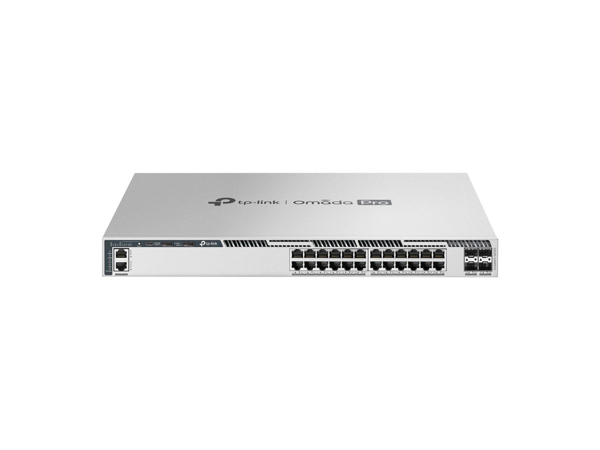 TP-Link Campus Switch S6500-24MPP4Y , 24x2.5G 4x25G PoE L3 Stackable Switch