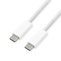 ROLINE Câble USB4 Gen3x2, C–C, M/M, 8K UHD-2, 40Gbit/s, 240W, blanc, 1 m