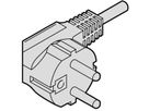 SCHROFF Netzanschlussleitung, Schutzkontakt/UTE - IEC 320, abgewinkelt