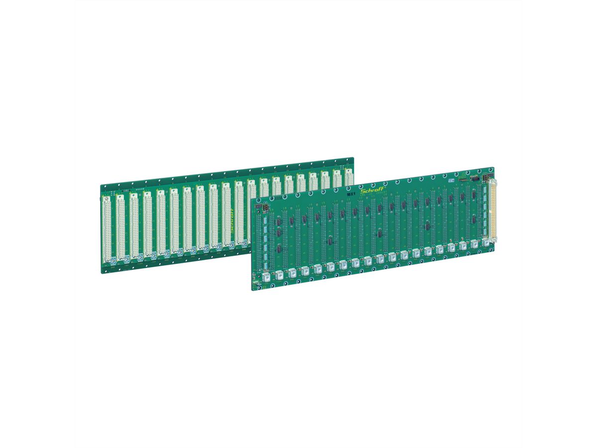 SCHROFF BUSPLATINE 4SLOT VME J1 EDC