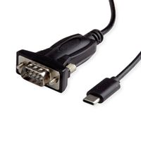 VALUE Convertisseur USB / Série, Type C - RS232, noir, 1,8 m