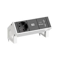 BACHMANN DESK2 1xCEE7/3 USB Charger, ALLEMAND