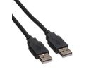 ROLINE USB 2.0 Kabel, Typ A-A, schwarz, 4,5 m