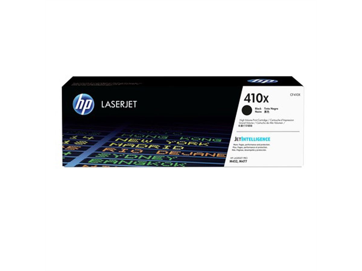 CF410X HP Toner noir, Nr. 410X, 6.500 pages pour CLJ Pro M452dn, MFP M477fdn