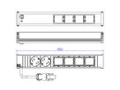 BACHMANN CONI Large 2x contact de protection 4x ABD