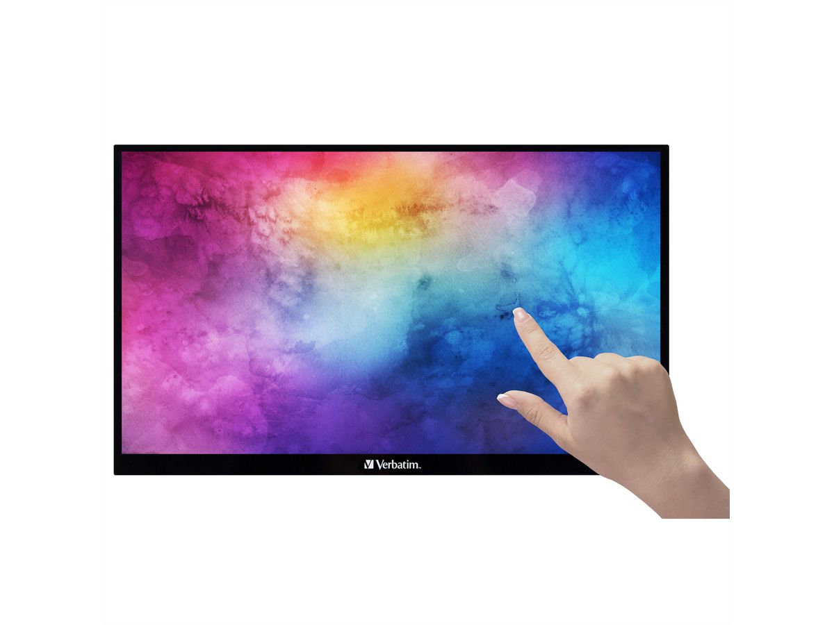 Verbatim Port. Touchscreen Monitor 15.6", 1920x1080, HDMI, USB-C