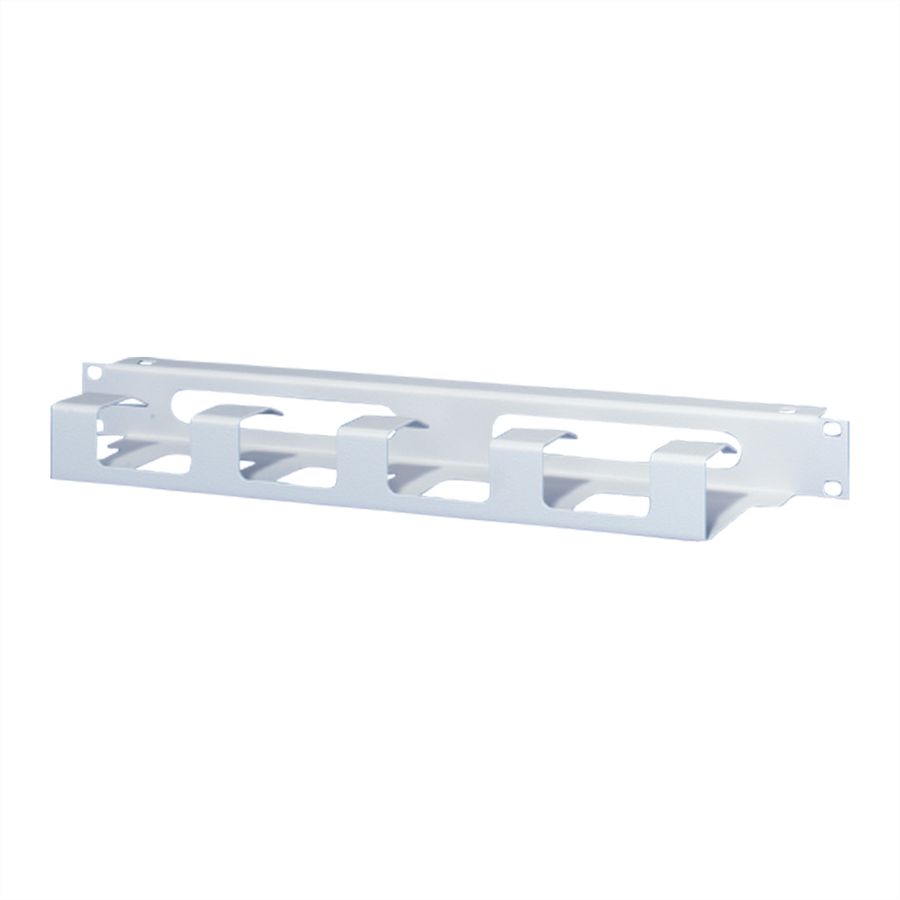 SCHROFF 19"-Frontplatte mit Kabelführung und Kabeldurchführung - KABELFUEHRG.1HE 19"R7035 2ST