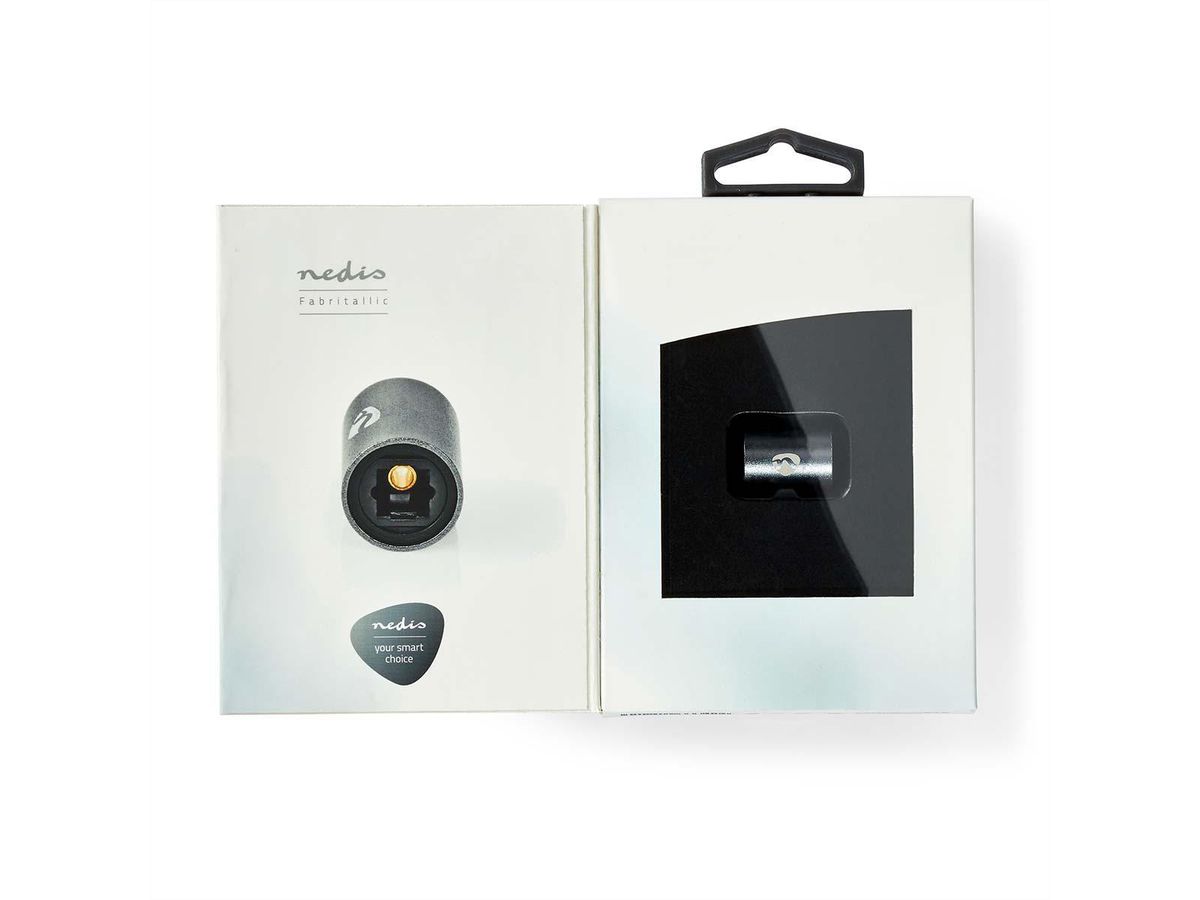 Adaptateur Toslink Nedis, adaptateur de connexion, BU/BU, gris