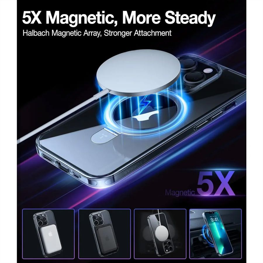 Torras UPRO Ostand Case, iPhone 13 Pro, MagSafe, transparent