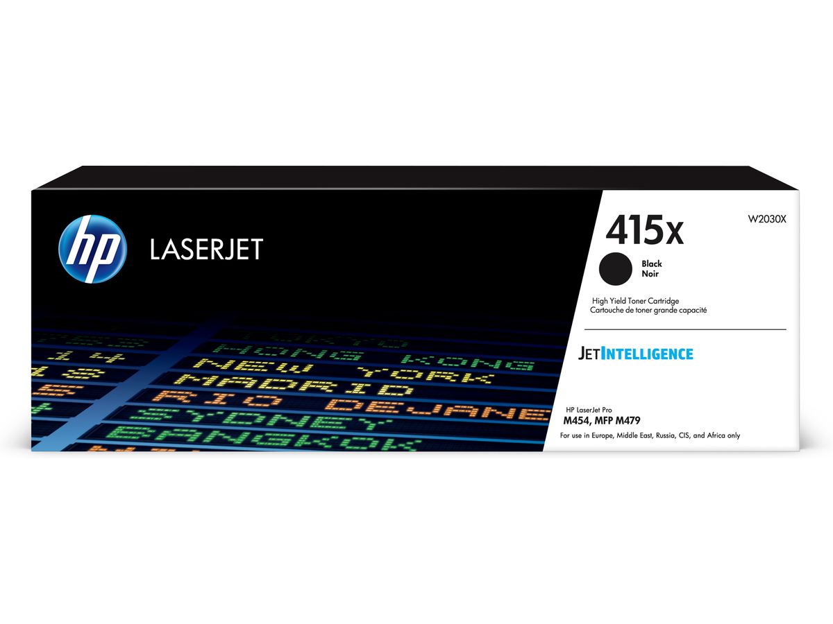 HP 415X Toner noir LaserJet authentique grande capacité
