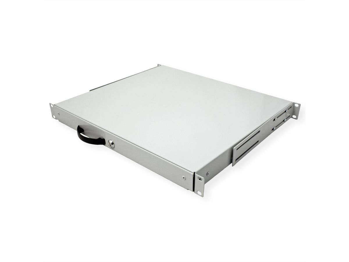 ROLINE 19" Tiroir pour clavier 1U, 400P fermable gris