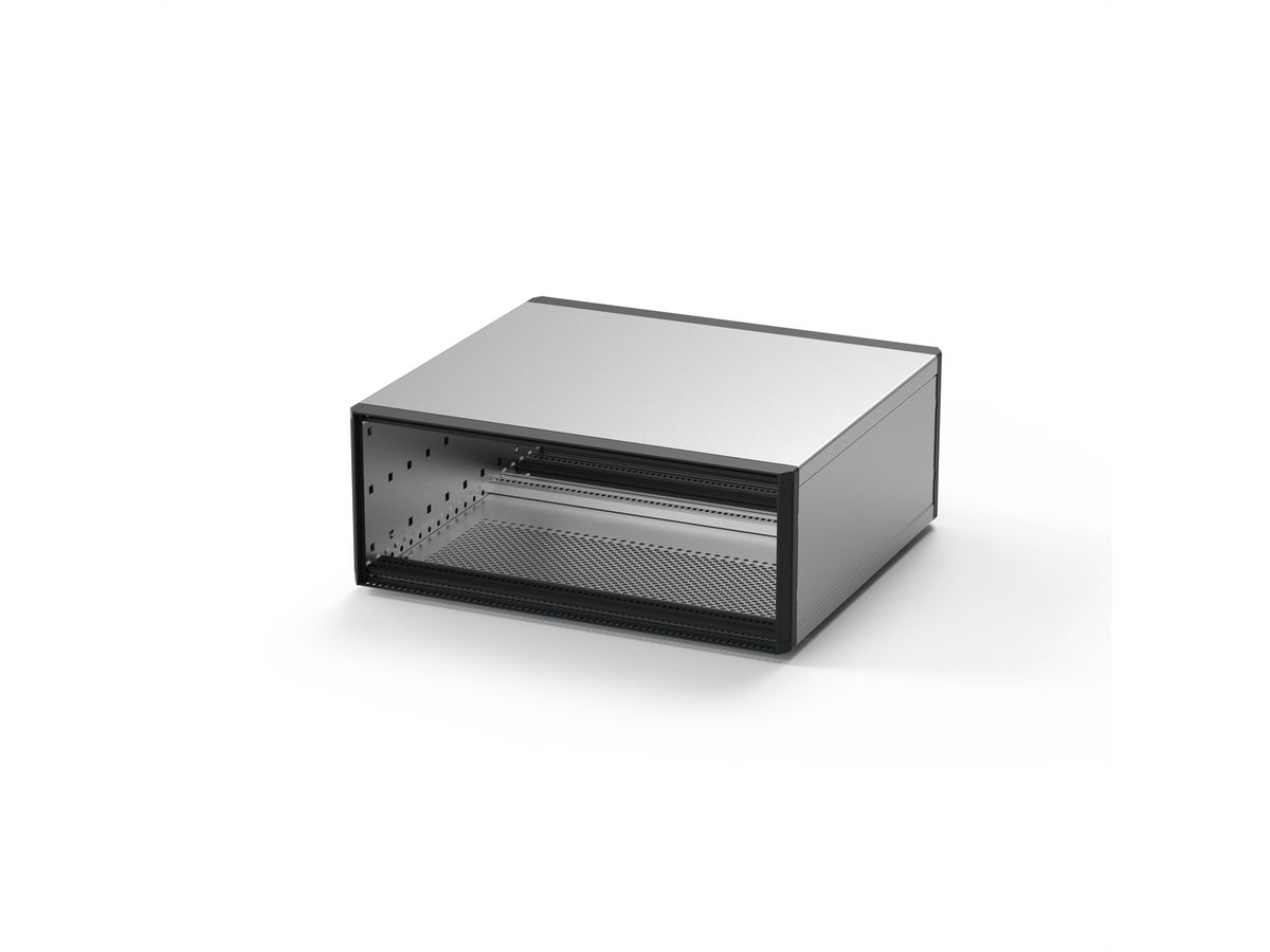 SCHROFF RatiopacPRO, coffret complet, ordinateur de bureau, écran rétrofitable, garniture frontale, 6 U, 84 HP, 435 mm