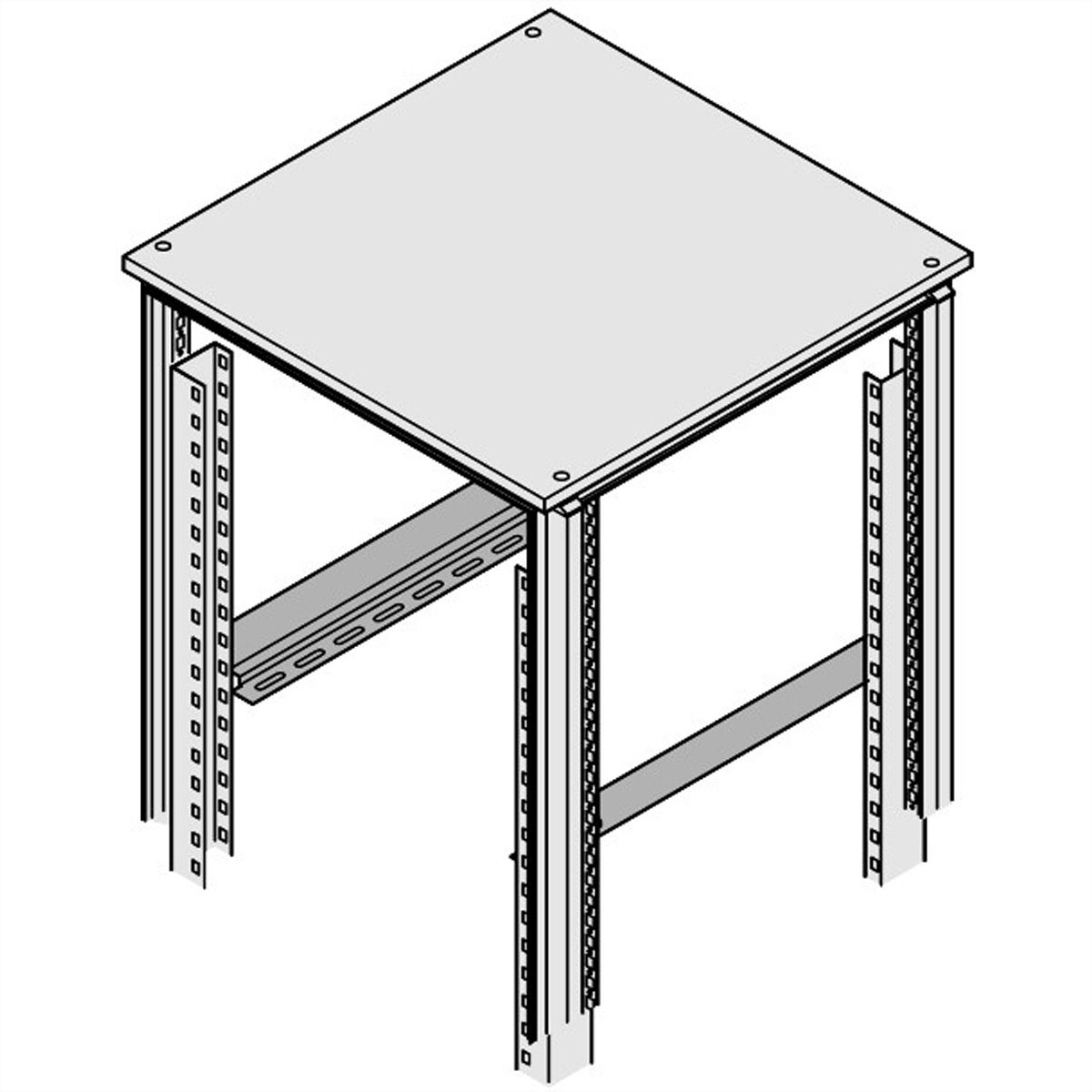 SCHROFF Rail coulissant Eurorack, 25 kg, 800D, 1 paire