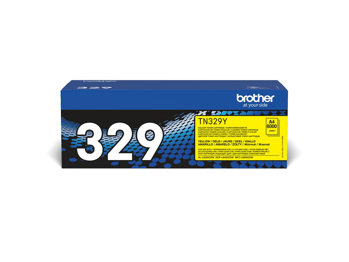 Brother TN-329Y - Cartouche de toner originale – Jaune