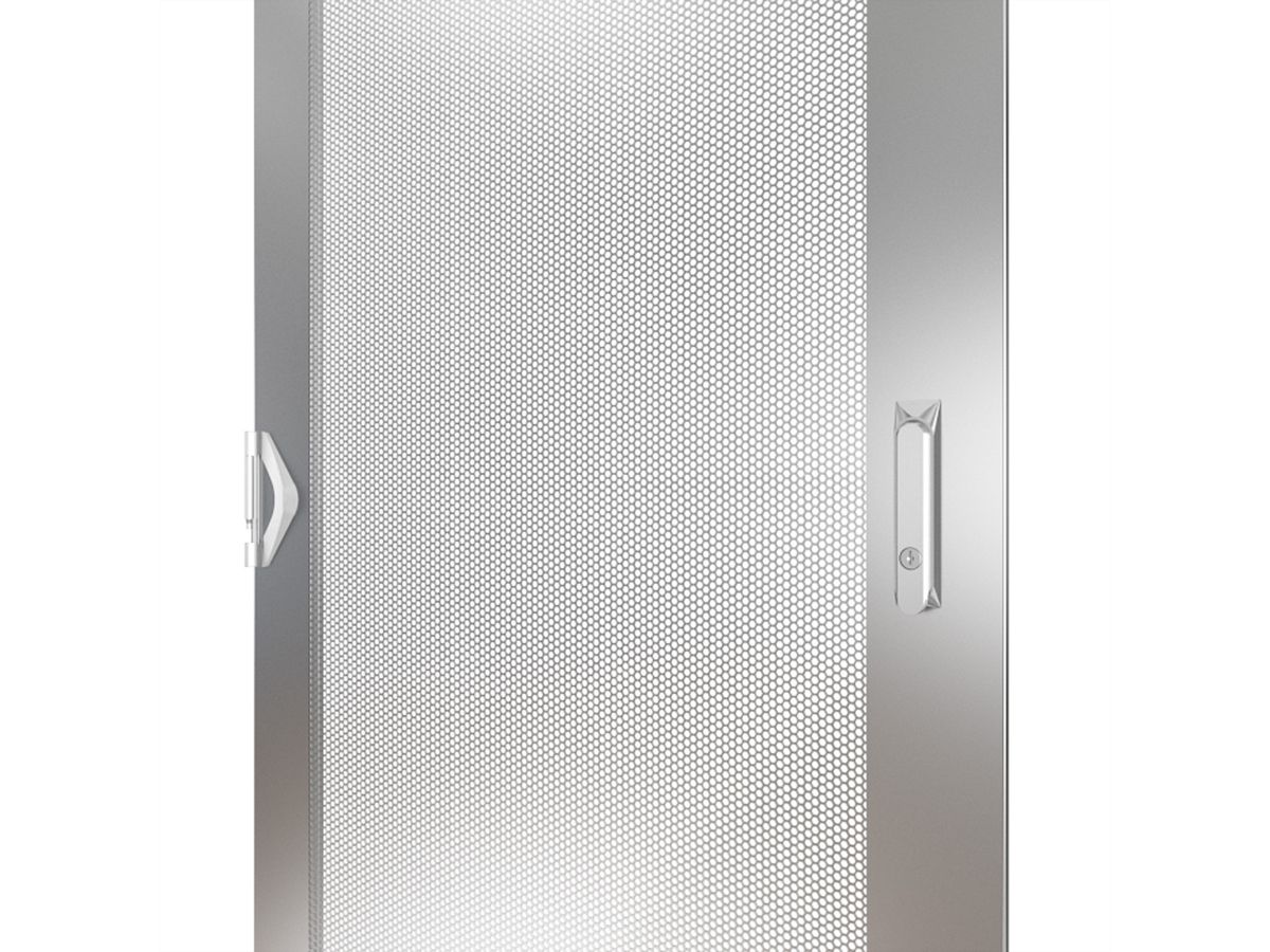 SCHROFF Porte perforée 2200H 600L IP20 fermeture 3 points