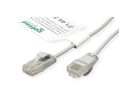ROLINE GREEN UTP Patchkabel Kat.6A (Class EA), LSOH, slim, grau, 0,5 m