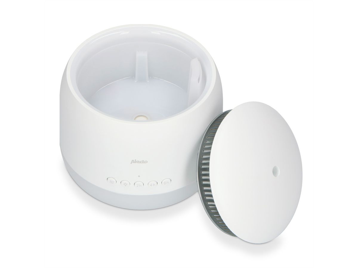 Humidificateur pour bébé Alecto BC-23, 25 mètres carrés, réservoir de 300 ml, éclairage nocturne