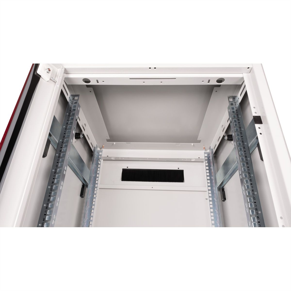 ROLINE 19-Zoll Netzwerkschrank Pro 42 HE, 600x600 BxT Glastür grau