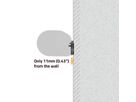 Nedis Soundbar-Wandhalterung für Sonos Arc schwarz, Wand, 10 kg, 11 mm Profil