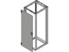 Porte en acier Novastar SCHROFF, Angle d'ouverture à 180°, RAL 7021, 6 U 553W