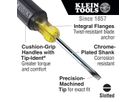 KLEIN TOOLS 602-4 Flach-Schraubendreher, 6,4-mm, 102 mm Rundschaft