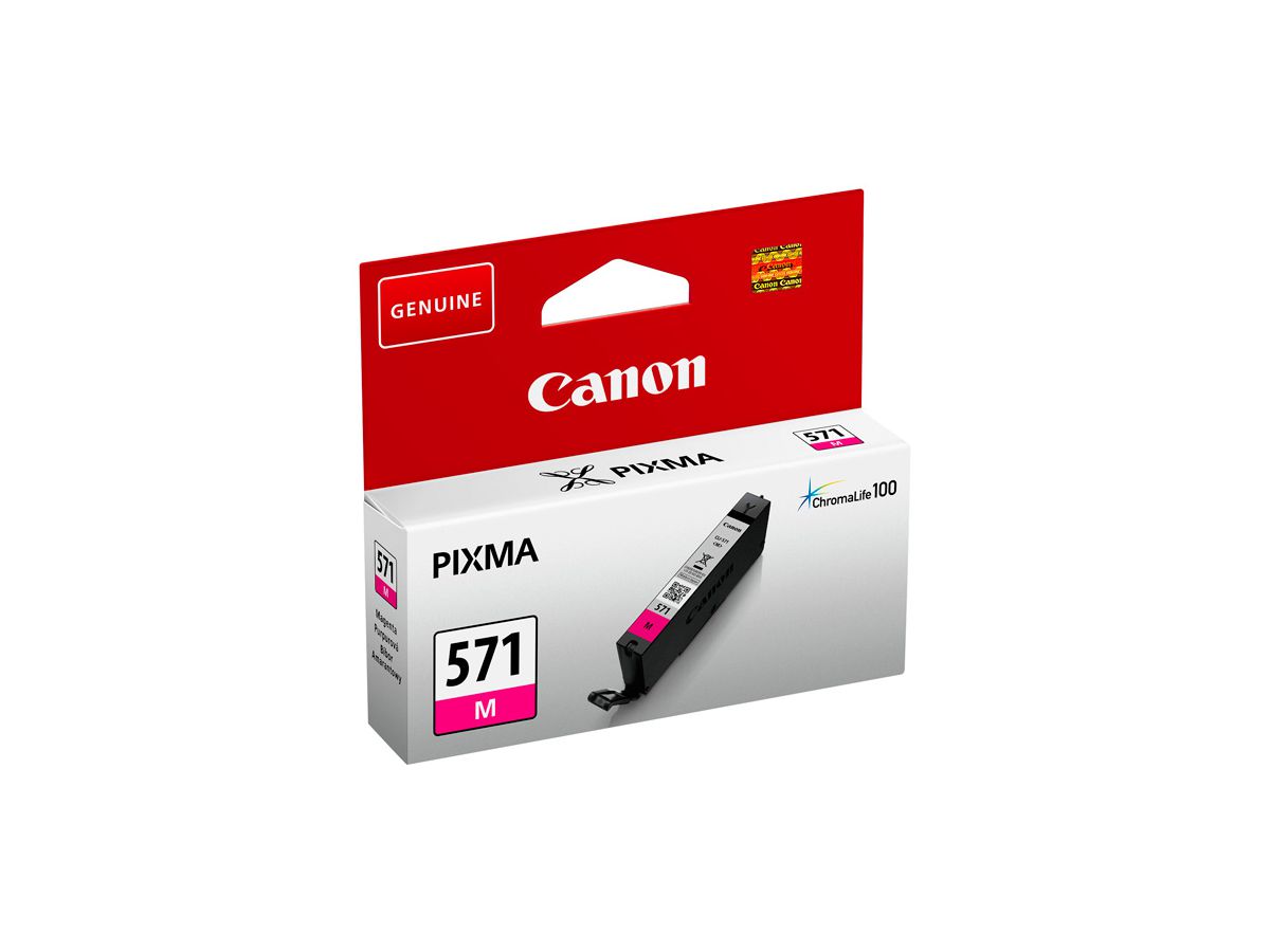 CANON CLI-571M, Cartouche magenta, 7ml, pour PIXMA MG5750, MG5751, MG5752, MG575