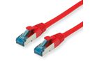 Cordon VALUE Cat.6A (Classe EA) / 10 Gigabit S/FTP, LSOH, rouge, 3 m