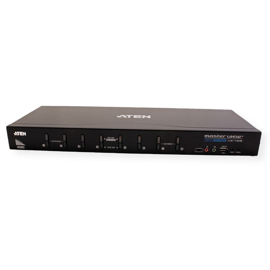 ATEN CS1768 Switch KVM DVI, USB, Audio, 8 ports