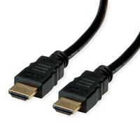 ROLINE RM 8K HDMI Ultra HD Kabel mit Ethernet, ST/ST, schwarz, 1 m
