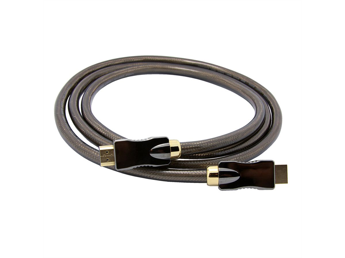 ROLINE Câble HDMI Ultra HD avec Ethernet, 4K, M/M, noir, 5 m